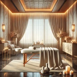 Therapist performing Swedish techniques in an erotic massage session.