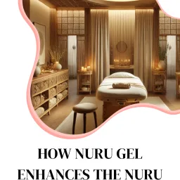 Close-up of Nuru gel used in massage sessions.