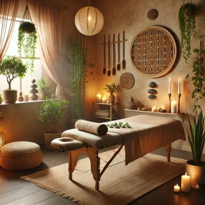Infographic highlighting the benefits of tantra massage.