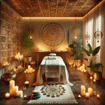 Couple engaging in tantra massage for relationship enhancement.